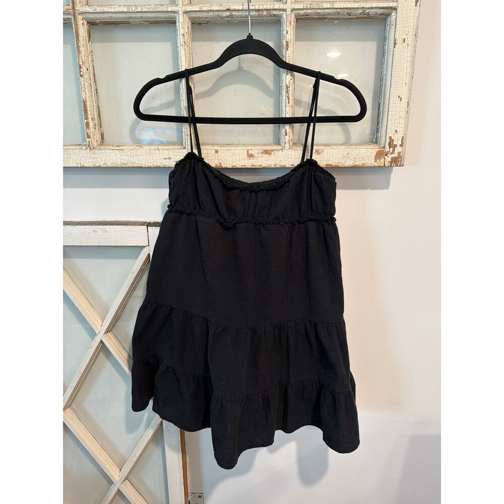 Zara size medium black babydoll tank top